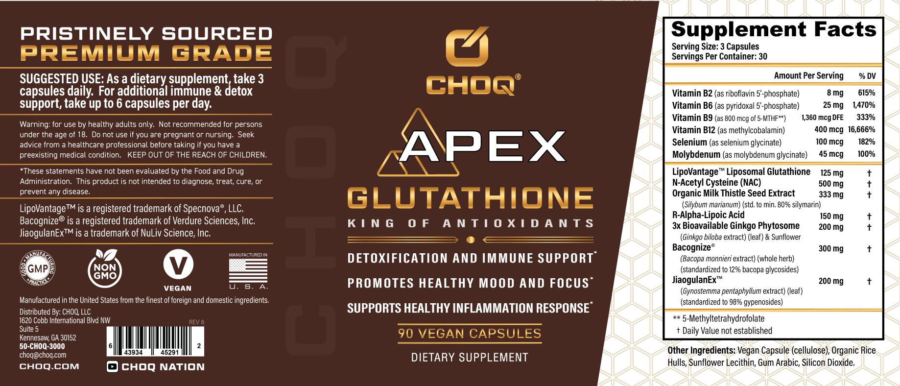 APEX Glutathione | Premium Grade Adaptogens & Superfoods