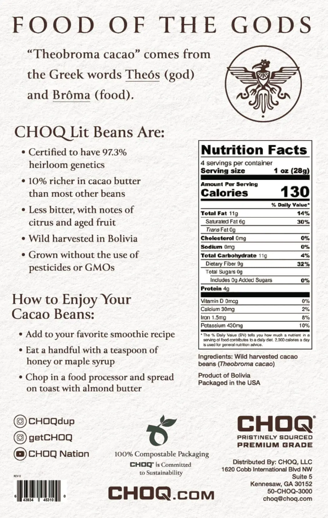 CHOQ Lit Cacao Beans - Image 2